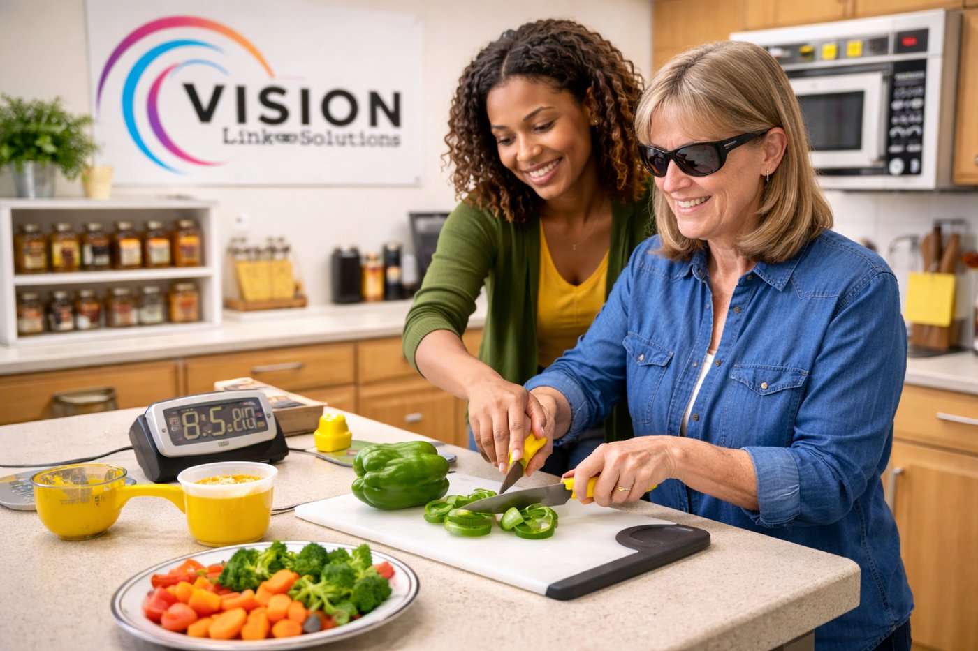 Vision rehabilitation training in action Vision rehabilitation training in action